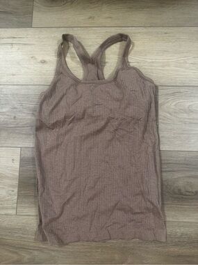 Lululemon ebb to street tank size 8 brown